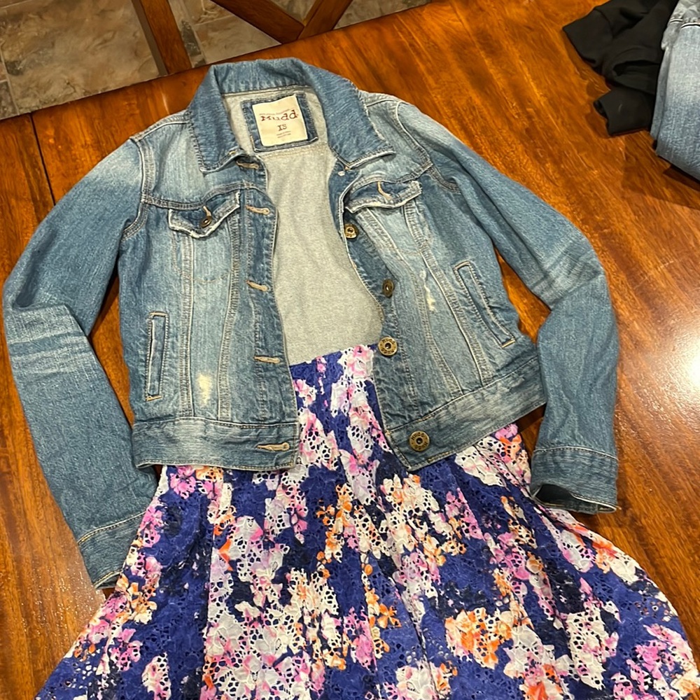 Jean jacket and skirt bundle